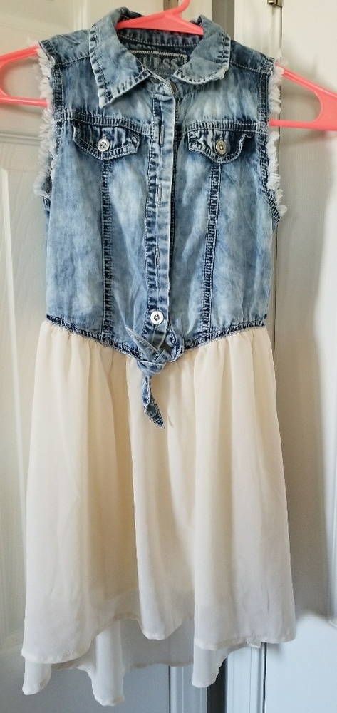 Girls size 10 Guess high low dress